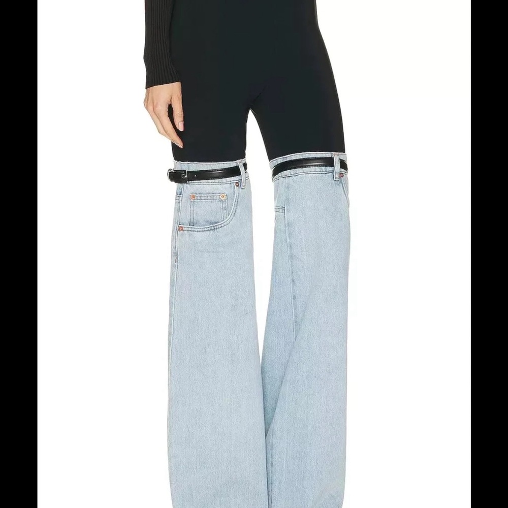 It’s size xl but fit larg medium with skinny tights  new never used